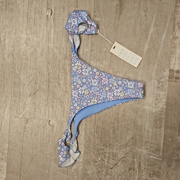 💕FRANKIES BIKINIS💕 Ali Ruffle Skimpy Bikini Bottom ~ Springtime XL NWT - Picture 9 of 13